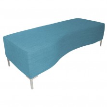 Wave Ottoman. Feature Curved Front. 1500 X 600 X 450 H. Any Fabric Colour